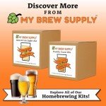My Brew Supply Hazy IPA Extract Kit | Pale Dry Malt Extract | Flaked Wheat & Oats | Corn Sugar | Azacca & Mosaic Hops | Fermentis Safale Yeast | Priming Sugar | Bottle Caps | 5 Gallon Yield