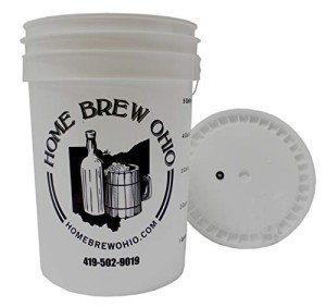 Fastrack 6.5 Gallon Fermenting Bucket with Lid | White | 100% Food Grade-BPA Free Fermenting Brew Bucket for your Beer, Wine or any other Fermented Beverage