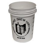 Fastrack 6.5 Gallon Fermenting Bucket with Lid | White | 100% Food Grade-BPA Free Fermenting Brew Bucket for your Beer, Wine or any other Fermented Beverage