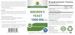 Brieofood Brewers Yeast 1000 mg per Serving - 240 Tablets - 3rd Party Labe Tested for Purity & Quality