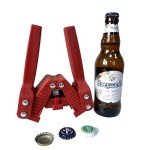 WENNING Manual Beer Bottle Capper Tool with 150 count Beer Bottle Caps,26mm Beer Corking Machine for Home Brewing (RED)