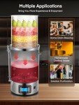 FOHERE Electric Brewing System, 9.2 Gal/35 L Brewing Pot, All-in-One Home Beer Brewer, Stainless Steel Mash Boil Device with 7-step Programmable Mashing Process,10 Recipe Memory (Silver)