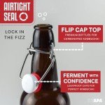 Amber Glass Beer Bottles, 473 ml, 12-Pack