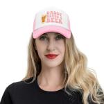 Daddy Needs A Beer Funny Trucker Hat for Women Men Adult Humor Cap Gag Baseball Cap Pink
