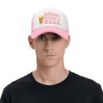 Daddy Needs A Beer Funny Trucker Hat for Women Men Adult Humor Cap Gag Baseball Cap Pink