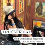 Two Tone Vintage Snapback Hat - Drunk (Upside Down) - Navy/Beige