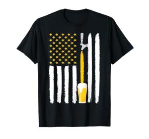 American Flag Craft Beer T-Shirt - July 4th
