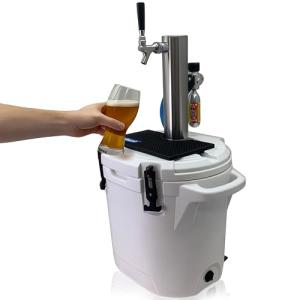 Coldbreak ColdOne Portable Kegerator, 2 Gallon Keg, Batch Craft Coctails, Easy Fill 256 oz Keg (Greg)