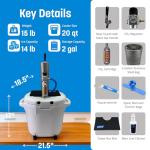 Coldbreak ColdOne Portable Kegerator, 2 Gallon Keg, Batch Craft Coctails, Easy Fill 256 oz Keg (Greg)