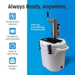 Coldbreak ColdOne Portable Kegerator, 2 Gallon Keg, Batch Craft Coctails, Easy Fill 256 oz Keg (Greg)