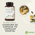 Levadura De Cerveza (Brewer’s Yeast Capsules) – 1500 mg Per Serving, 90 Veggie Caps – 100% Natural, Made in USA – Nutrient-Rich Superfood for Digestive & Immune Support | Dietary Supplement