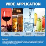 Portable USB Electric auto siphon Self Priming Beer Transfer Pump Kit,Food Grade Pump for Home Brew Beer,Wine, Beverages and Kombucha,bottling 2L/min No Mess Leak,6.5 Feet hose