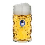 Hofbrauhaus 1 Liter HB Oktoberfest Edition Dimpled Glass Beer Stein