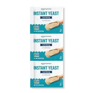 Amazon Grocery, Fast Rising Instant Yeast, 0.75 Oz, 3 Ct (Previously Amazon Fresh, Packaging May Vary)