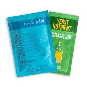 Craft A Brew - Safale S-04 Dry Yeast - English Ale Dry Yeast - For English and American Ales and Hard Apple Ciders - Ingredients for Home Brewing - Beer Making Supplies - [1 Pack]