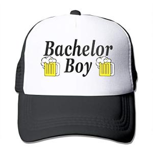 Waldeal Men's Bachelor Boy Party Trucker Caps Adjustable Mesh Baseball Hats Black