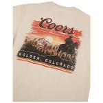 Coors Sunset in Golden Colorado Front and Back Print T-Shirt (as1, Alpha, l, Regular, Regular)