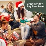 128 OZ- Hgkeke Mini Keg Growler 304 Stainless Steel Mini Keg Matte Black Powder Coated Portable Beer Growler Pressurized Growler Keep Beverage Fresh Keeg Beer Fresh for Homebrew