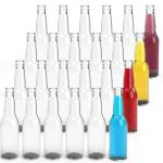 Clear Glass Beer Bottles - 24 Pack, 11.2 oz