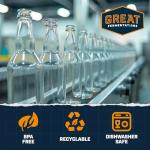 Clear Glass Beer Bottles - 24 Pack, 11.2 oz