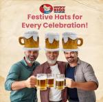 Nicky Bigs Novelties Beer Mug Hat Funny Foam Beer Stein Costume Headwear for Adults Soft Plush Oktoberfest St. Patrick’s Day Halloween Bar Crawl Party Prop Accessory Lightweight & Comfortable Fit