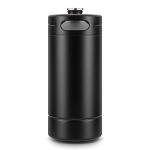 128OZ Mini Keg Growler, Stainless Steel Home Keg with No Scratch Matte Black Powder Coated to Keeping Fresh for Homebrew, Craft and Draft Beer