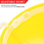 Novelty Place Drinking Helmet - Adjustable Can Holder Cap Drinker Favor Hat - Straw for Beer Soda - Party Fun Beverage Gadgets(Yellow)