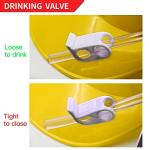 Novelty Place Drinking Helmet - Adjustable Can Holder Cap Drinker Favor Hat - Straw for Beer Soda - Party Fun Beverage Gadgets(Yellow)