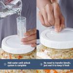 1.5 Gallon Large Fermentation Jars with 2 Airtight Lids and 3 Airlocks, Wide Mouth Glass Mason Jar with Scale Mark, Pickle jars, Mead Making Kit, Kimchi Containers, 2 Pack