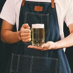 COKTIK 2 Pack Heavy Large Beer Glasses with Handle - 14 Ounce Glass Steins, Classic Beer Mug glasses Set