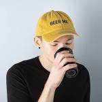 Primitives by Kathy Standard Baseball Cap-Beer Me, Yellow, One Size
