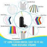 Bottle Cleaning Brush Set - Long Handle Bottle Cleaner for Washing Narrow Neck Beer Bottles, Sports Water Bottles with Straw Brush, Kettle Spout/Lid Cleaner Brushes