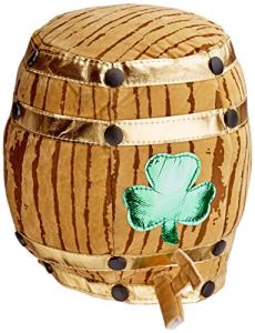 Plush Shamrock Beer Barrel Hat