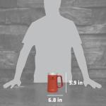 Stanley Stay-Chill Beer Stein 24 oz | Heavy Duty Big Grip Handle | Beer Tumbler Drink Cup, Holds 2 Cans | Insulated Stainless Steel Party Mug | BPA-Free | Black 2.0