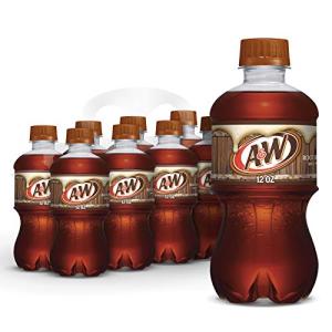 A&W Root Beer Soda, 12 fl oz bottles, 8 pack