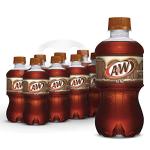 A&W Root Beer Soda, 12 fl oz bottles, 8 pack