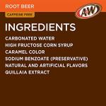 A&W Root Beer Soda, 12 fl oz bottles, 8 pack