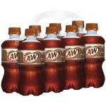 A&W Root Beer Soda, 12 fl oz bottles, 8 pack