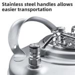 New 3 Gallon Ball Lock Keg, Stainless Steel Beer Keg with Single Handle for Draft, Homebrew and Craft Beer