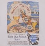 Ripple Junction Pabst Blue Ribbon What'll You Have? Vintage Ad Men's Graphic T-Shirt Natural X-Large