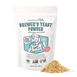 Legendairy Milk Brewer's Yeast Powder for Lactation Cookies (16oz) - Increase Breast Milk Supply - Debittered, Unflavored, Non-GMO & Gluten Free Lactation Supplement for Breastfeeding Support