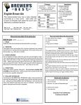 Brewer's Best English Brown Ale Homebrew Beer Ingredient Kit