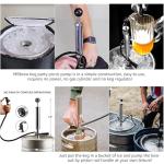 MRbrew 8" D-System Beer Tap Keg Pump - Chrome-Plated Party & Picnic Beer Pump Draft System with Beer Faucet, Hose & 2 Clamps Kegerator Compatible Homebrew Accessory