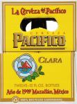 Pacifico Clara Mexican Lager Beer, 12 pk, 12 oz bottles, 4.4% ABV, gold