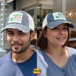 Popfizzy Beer Drinking Hats for Men and Women, Funny Trucker Hats for Adults, Beer Drinkers Gift, Adult Humor Caps (Charcoal)