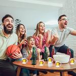 Irrmshr 30 Pcs Mini Plastic Beer Mugs, 1 oz Clear Plastic Shot Glasses with Handles, Reusable Beer Stein Tasting Glasses for Drinking, Festival, Party, BBQ