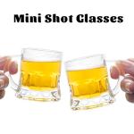 ZZYFGH 6 Pack Mini Beer Shot Glasses, Shot Glasses with Handle, Mini Heavy Base Clear Beer Mugs-1.8 Ounce, Tequila, Vodka, Great for Father, Husband, Birthday or Friend Party Present