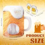 Jeere Novelty Poop/Ice Cream/Crab/Beer Mug/Pumpkin Hat and Sunglasses Halloween Accessories for Women Men Cosplay Party Decor(Yellow,Beer Hat)