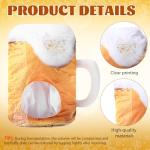 Jeere Novelty Poop/Ice Cream/Crab/Beer Mug/Pumpkin Hat and Sunglasses Halloween Accessories for Women Men Cosplay Party Decor(Yellow,Beer Hat)