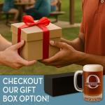 Custom Laser Etched Beer Mug - 16oz Gift